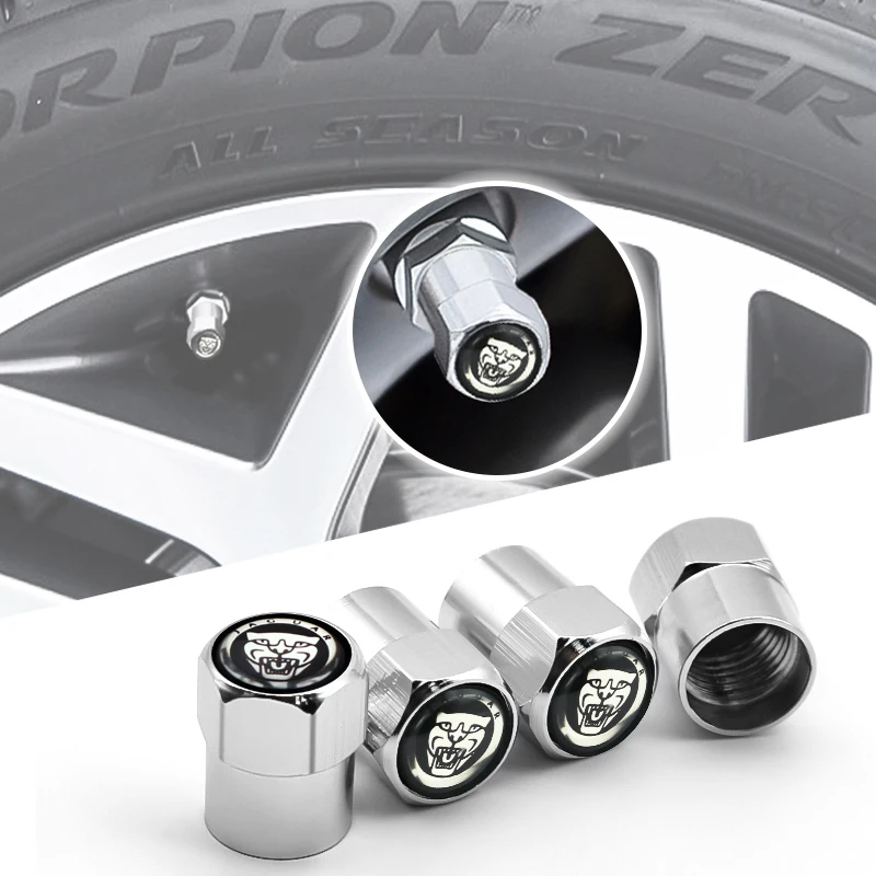 Valve stem caps tire cap Auto parts for Jaguar-XE XK XF XEL XFL E-PACE I-PACE C-X16 valve 4pcs metal | Автомобили и мотоциклы