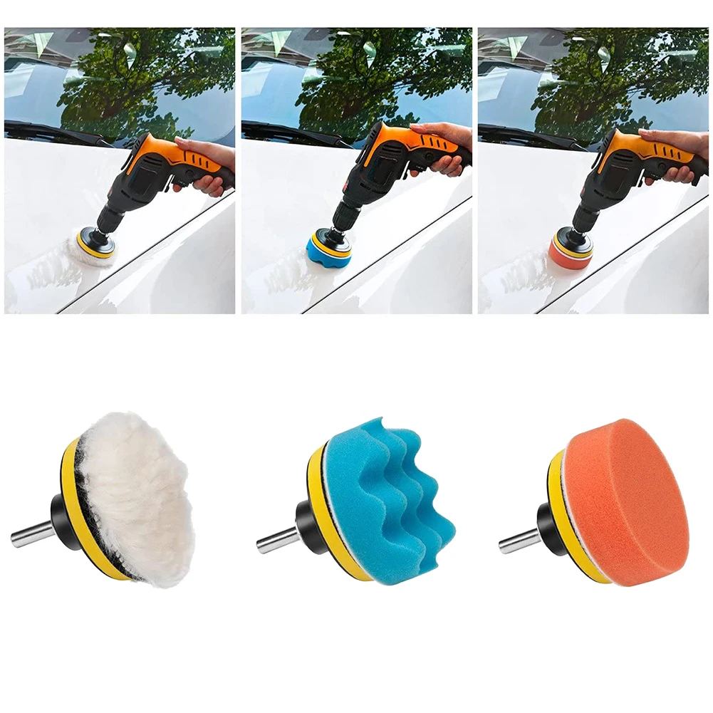 22PCS Car Polishing Disc Set Self-Adhesive Buffing Waxing Sponge Wool Wheel Polishing Pad For Car Polisher Drill Adapter
22PCS Car Polishing Disc Set Self-Adhesive Buffing Waxing Sponge Wool Wheel Polishing Pad For Car Polisher Drill Adapter