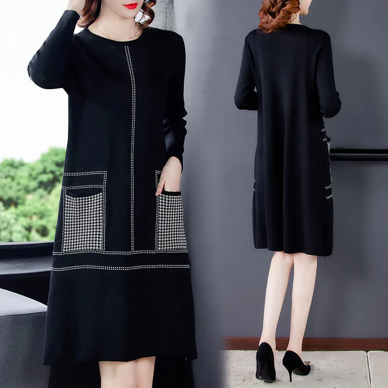 2020 new women's mid-length sweater dress fashionvestidos de festa casual Dress Female Clothes for Women
2020 new women's mid-length sweater dress fashionvestidos de festa casual Dress Female Clothes for Women