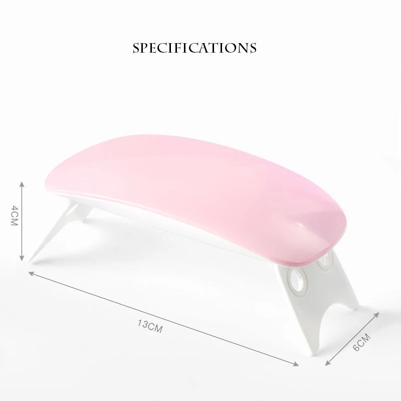 Mini Nail Lamp, 6W Portable USB UV LED Nail Dryer Light 60S Timer, Mouse Nail Lamp Curing Gel Polish Professionally
Mini Nail Lamp, 6W Portable USB UV LED Nail Dryer Light 60S Timer, Mouse Nail Lamp Curing Gel Polish Professionally