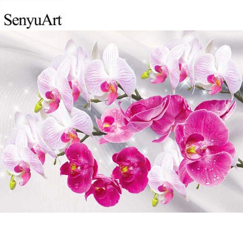 SenyuArt Full Square Drill 5D DIY Diamond Painting Cross Stitch Kit Mosaic Orchid Flower 3D Diamond Embroidery Craft Home Decor
SenyuArt Full Square Drill 5D DIY Diamond Painting Cross Stitch Kit Mosaic Orchid Flower 3D Diamond Embroidery Craft Home Decor