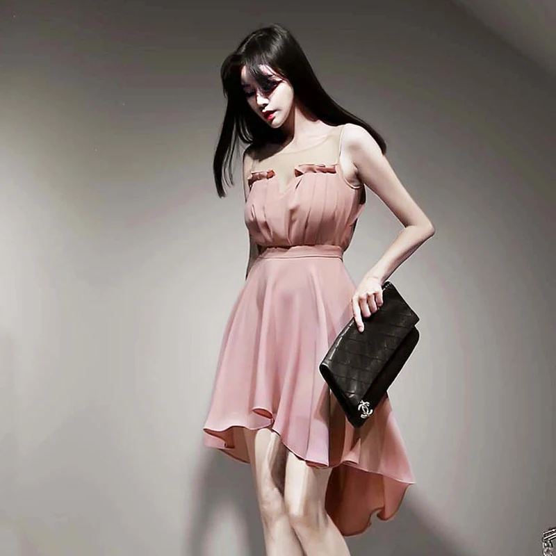 new arrival fashion dress women elegant mesh perspective casual street summer sleeveless sweet simple trend asymmetrical dress
new arrival fashion dress women elegant mesh perspective casual street summer sleeveless sweet simple trend asymmetrical dress