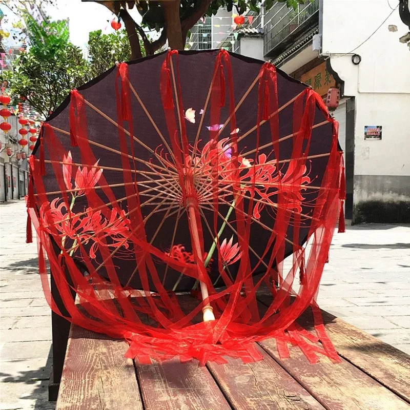 Chinese Dance Performance Lace Umbrella Classical Hanfu Oil Paper Umbrella Fairy Ancient Parasol Paraguas Inverso El Principito
Chinese Dance Performance Lace Umbrella Classical Hanfu Oil Paper Umbrella Fairy Ancient Parasol Paraguas Inverso El Principito