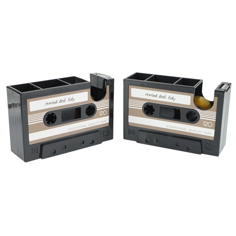2 Pieces Cassette Tape Dispenser Cassette Tape Pen Holder Tape Pencil Holder Retro Decor Cool Office Decor
2 Pieces Cassette Tape Dispenser Cassette Tape Pen Holder Tape Pencil Holder Retro Decor Cool Office Decor