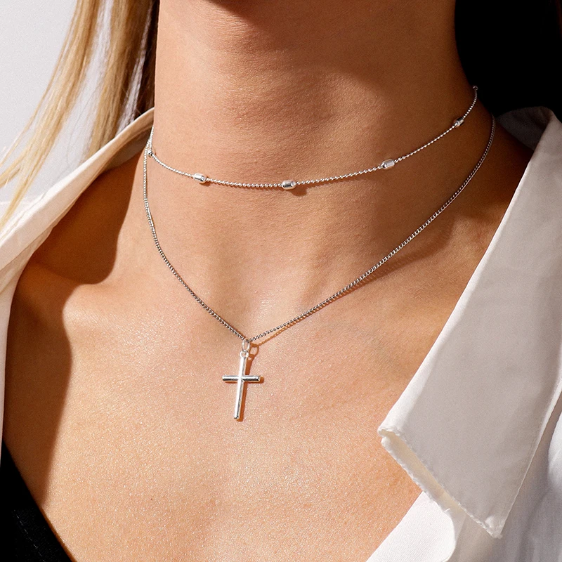 Модное простое романтическое женское ожерелье из искусственной кожи с овальными