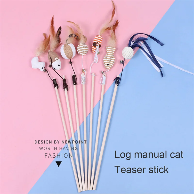 New 40cm Wood Pet Toys Cat Teaser Rod Interactive Funny Cat Rod Linen Knitted Stick With Mini Bell Cat Accessories Pet Supplies
New 40cm Wood Pet Toys Cat Teaser Rod Interactive Funny Cat Rod Linen Knitted Stick With Mini Bell Cat Accessories Pet Supplies