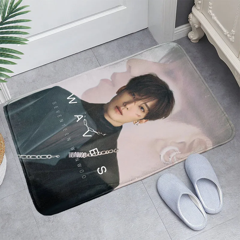 Новое поступление, коврик для дома Seventeen WONWOO, домашний коврик машинного изготовления, Противоскользящий коврик для гостиной/прихожей, коври...
Новое поступление, коврик для дома Seventeen WONWOO, домашний коврик машинного изготовления, Противоскользящий коврик для гостиной/прихожей, коври...