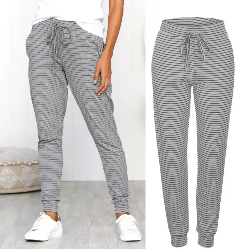 Gooxcheer Women's High Waist Drawstring Stretch Skinny Pencil Pants Trousers Striped Print Leggings Home Jeggings
Gooxcheer Women's High Waist Drawstring Stretch Skinny Pencil Pants Trousers Striped Print Leggings Home Jeggings