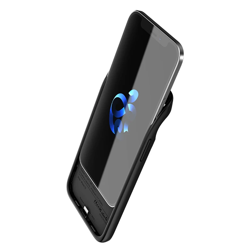 I12 чехол с питанием для iPhone 12 Pro Max зарядным устройством тонкий Силиконовый
