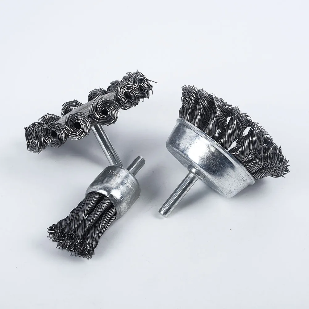Degreasing Wire Brush Deburring Knot End Accessories Wood Metal Grinding Derusting Grinder 3pcs Steel Wheels Rust
Degreasing Wire Brush Deburring Knot End Accessories Wood Metal Grinding Derusting Grinder 3pcs Steel Wheels Rust