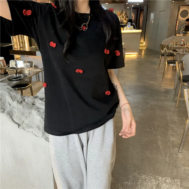 YTX1397 Korean version of the new 2021 loose and lazy style round neck short sleeve T-shirt
YTX1397 Korean version of the new 2021 loose and lazy style round neck short sleeve T-shirt