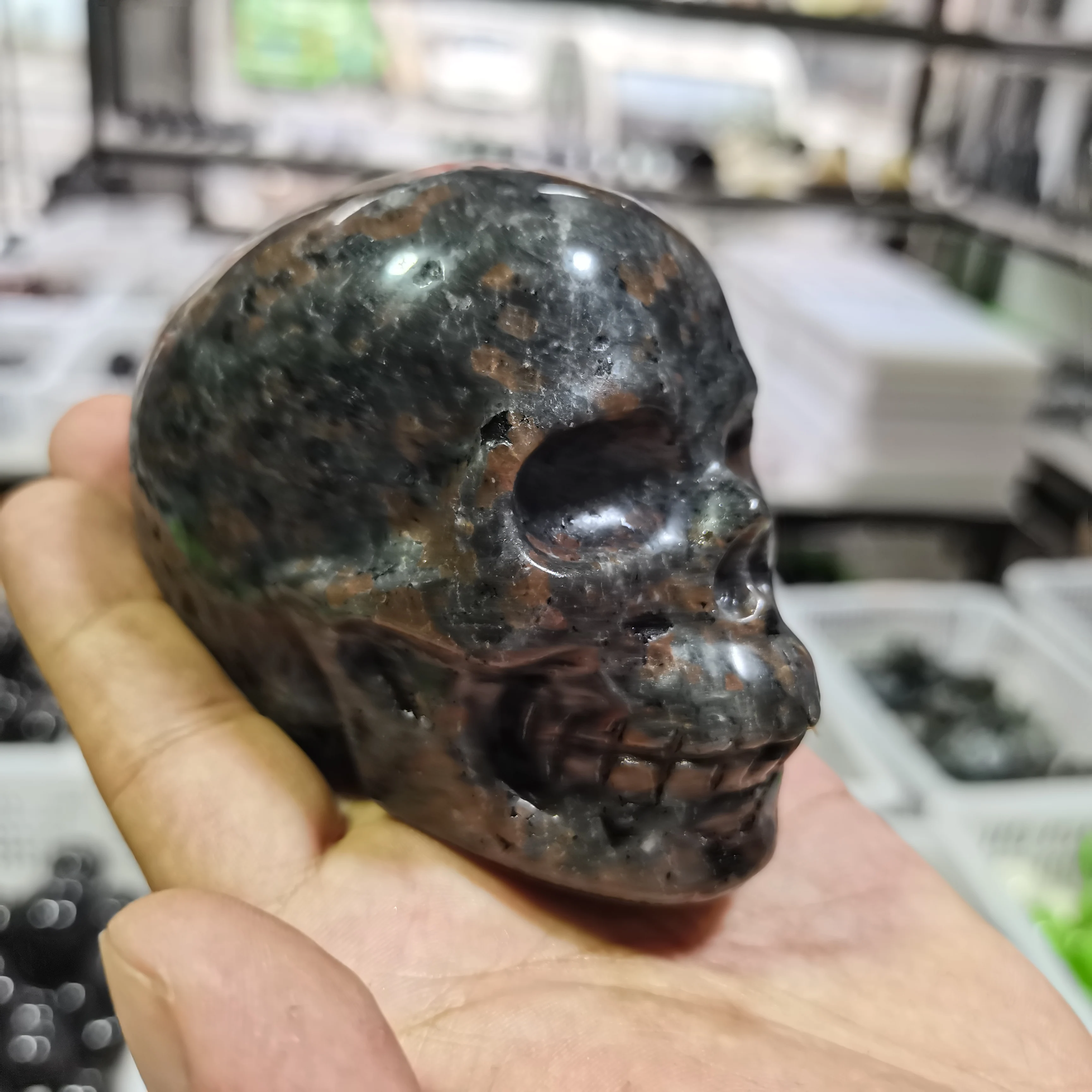 650 г Pelelith100 % натуральный кварцевый минерал волшебный камень для резьбы черепа