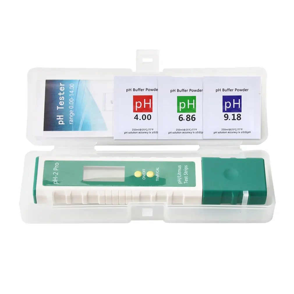 PH-2Pro Digital Ph Meter Ph Tester Litmus Pen 0.01 Ph High Precision Water Quality Tester With Atc Ph Test Strips Function 
PH-2Pro Digital Ph Meter Ph Tester Litmus Pen 0.01 Ph High Precision Water Quality Tester With Atc Ph Test Strips Function