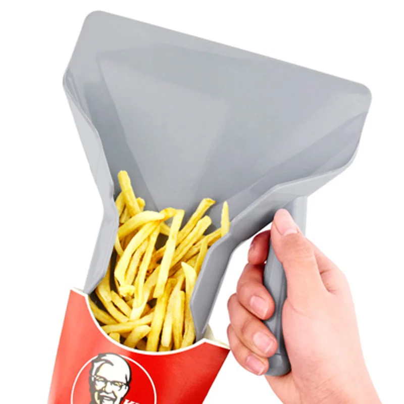 Durable Plastic Chip Scoop French Fries Shovel Loader Chip Packaging Shovel Funnel Popcorn Fast Food Bar Restaurant Supply Gray
Durable Plastic Chip Scoop French Fries Shovel Loader Chip Packaging Shovel Funnel Popcorn Fast Food Bar Restaurant Supply Gray