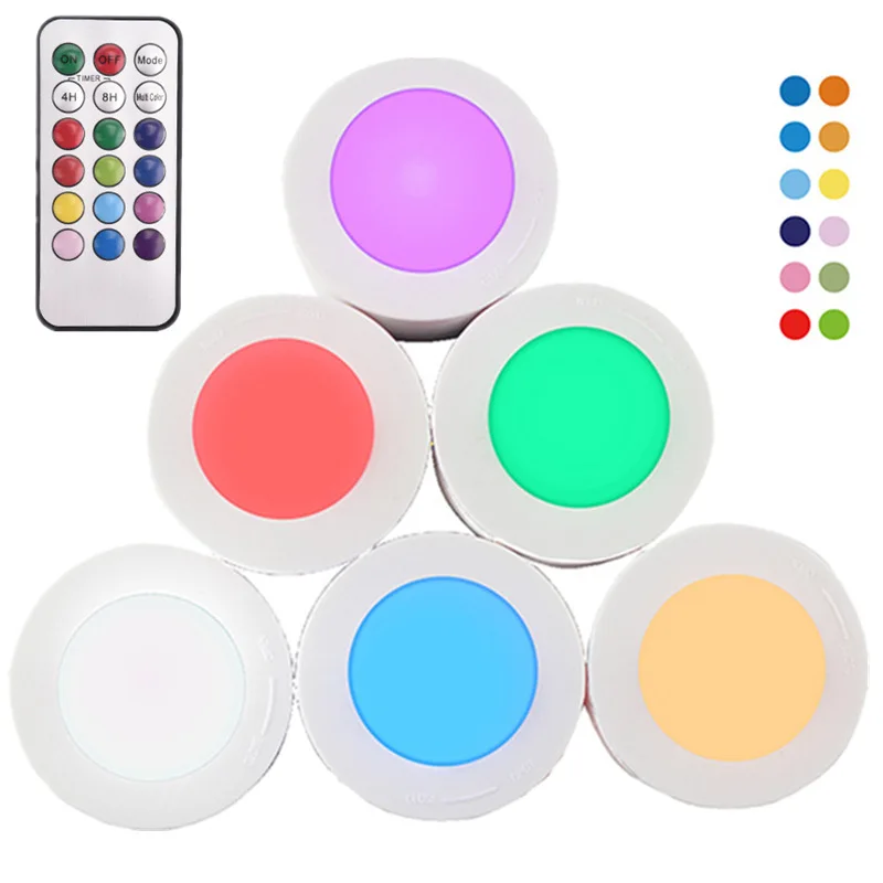 LED Cabinet Light Battery RGB 16 Colors Night Lights Remote Control Dimmable Under Shelf Kitchen Counter Lighting for Bedroom
LED Cabinet Light Battery RGB 16 Colors Night Lights Remote Control Dimmable Under Shelf Kitchen Counter Lighting for Bedroom
