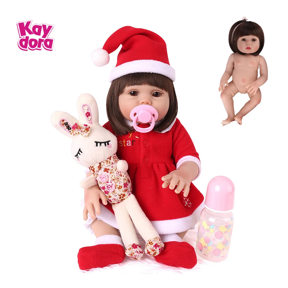 Куклы KAYDORA Reborn 18 дюймов 48 см полностью виниловые Мягкие Игрушки для ванны и игр