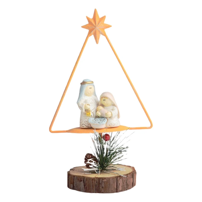 Christmas Nativity Series Tripod Tabletop Xmas Wrought Iron Handicraft Ornaments Holiday Festival New Year Home Decoration
Christmas Nativity Series Tripod Tabletop Xmas Wrought Iron Handicraft Ornaments Holiday Festival New Year Home Decoration