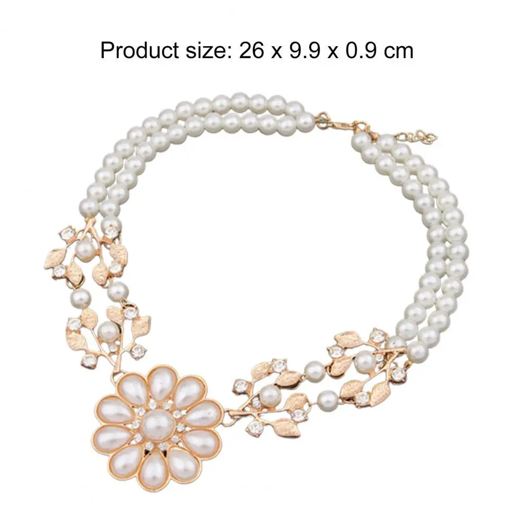 70% Hot Sell Double-Layer Flower Pendant Faux Pearl Elegant Chain Necklace for Dating
70% Hot Sell Double-Layer Flower Pendant Faux Pearl Elegant Chain Necklace for Dating