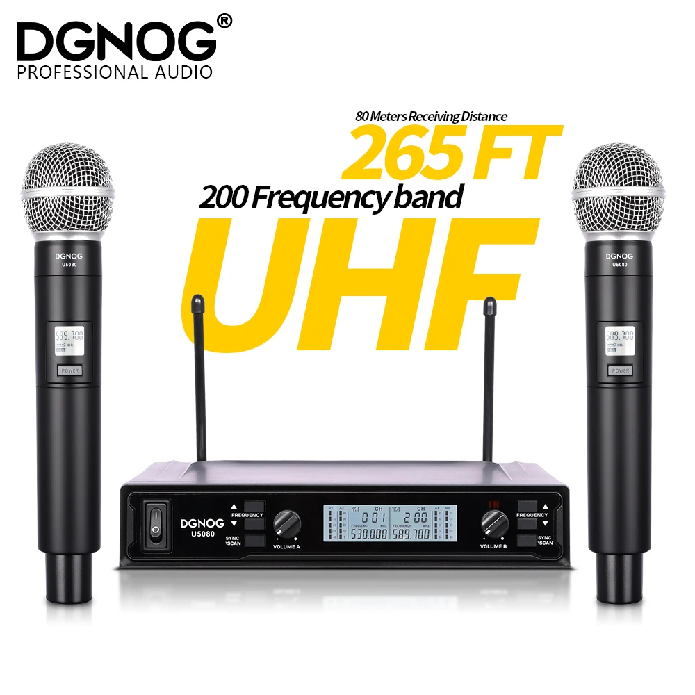 Профессиональная двойная Беспроводная микрофонная система UHF, 2-канальный ручной микрофон для дома, динамик для караока, пения, вечеринки
Профессиональная двойная Беспроводная микрофонная система UHF, 2-канальный ручной микрофон для дома, динамик для караока, пения, вечеринки