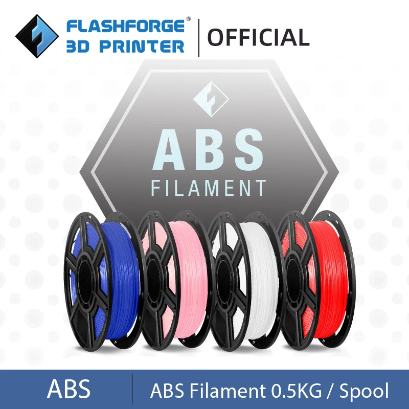 Flashforge 2pcs/Lot ABS 3D Printer Filament 1.75mm 0.5kg/Spool abs 3d Printing Refills Consumables For DIY Model 3d Pen Printing
Flashforge 2pcs/Lot ABS 3D Printer Filament 1.75mm 0.5kg/Spool abs 3d Printing Refills Consumables For DIY Model 3d Pen Printing