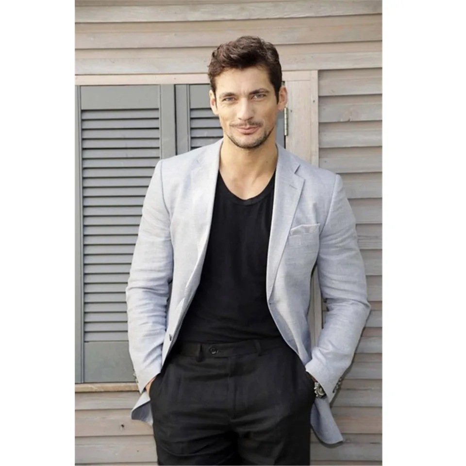 Latest Coat Pant Designs Light Grey Men Suits Casual Linen Summer Beach Custom Slim Fit Blazer 2 Pieces Tuxedo Jacket+Pants
Latest Coat Pant Designs Light Grey Men Suits Casual Linen Summer Beach Custom Slim Fit Blazer 2 Pieces Tuxedo Jacket+Pants