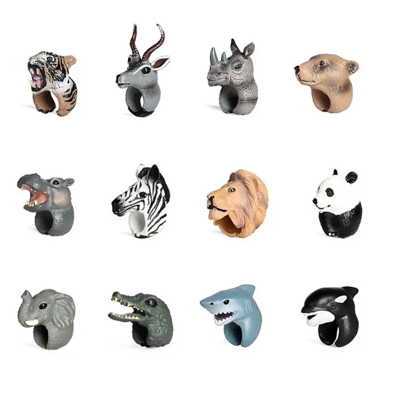 12 PCS Wild Animal Finger Puppet for Kids 3D Cartoon Elephant Lion Panda Tiger Finger Puppet Ring Toys Educational Toys
12 PCS Wild Animal Finger Puppet for Kids 3D Cartoon Elephant Lion Panda Tiger Finger Puppet Ring Toys Educational Toys