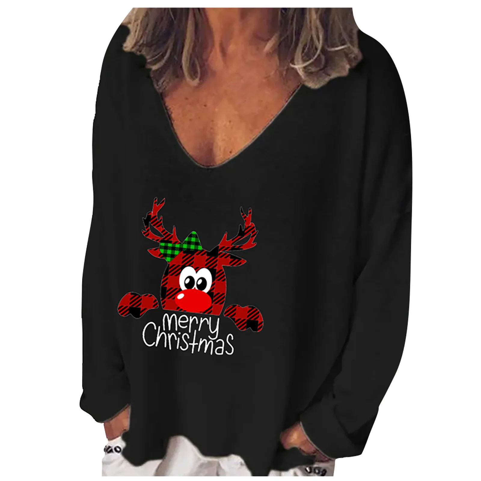 Women Fashion Casual Print V-Neck Loose Long Sleeve Blouse Top Pullover Случайные женщины Femmes occasionnelles Перетягивать
Women Fashion Casual Print V-Neck Loose Long Sleeve Blouse Top Pullover Случайные женщины Femmes occasionnelles Перетягивать