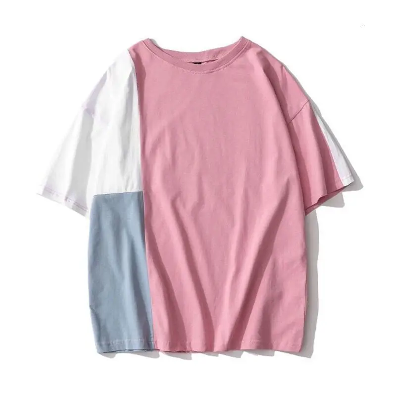 Summer Cotton T-shirt Men's Fashion Hit Color Casual Tshirt Men Streetwear Korean Loose Short-sleeved T Shirt Mens S-3XL 
Summer Cotton T-shirt Men's Fashion Hit Color Casual Tshirt Men Streetwear Korean Loose Short-sleeved T Shirt Mens S-3XL