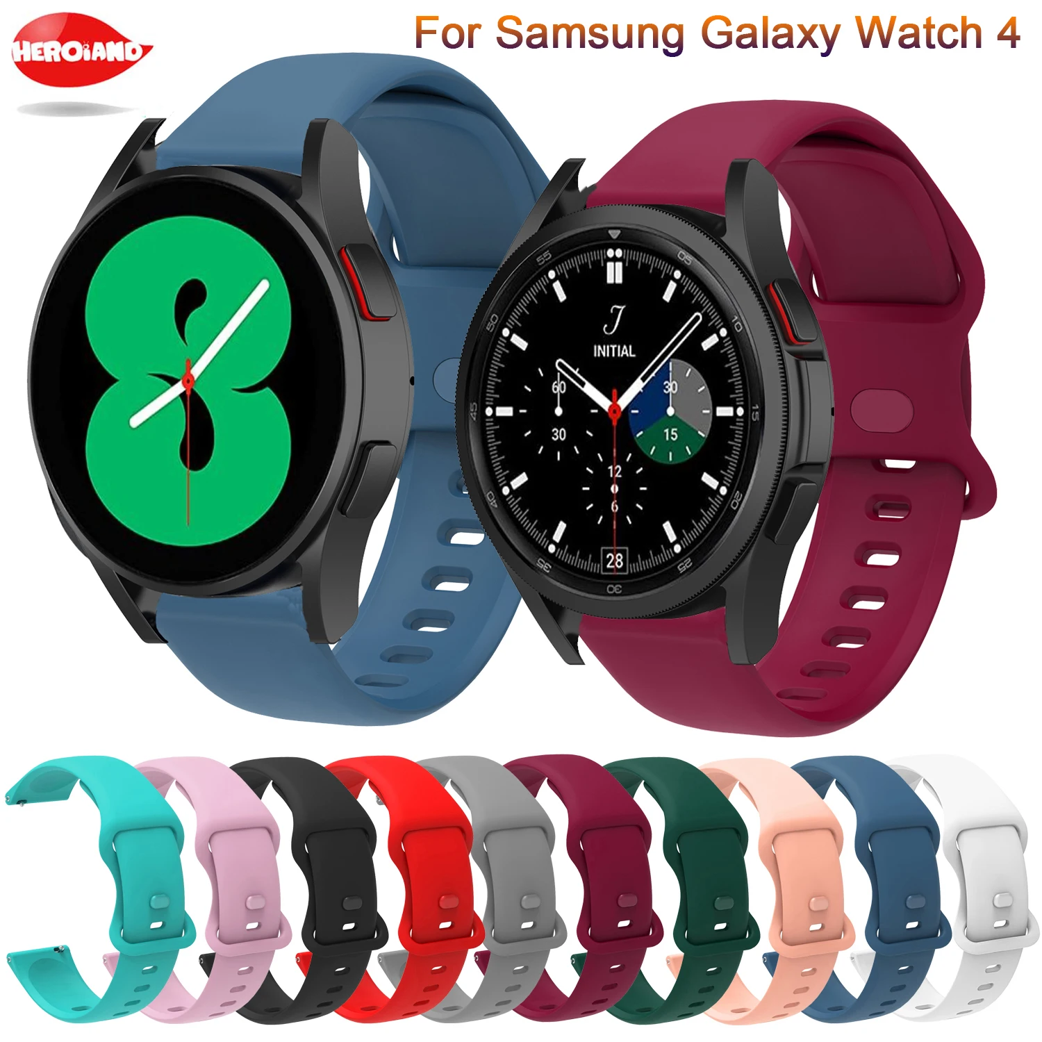 Wrist Band For Samsung Galaxy Watch 4 44mm 40mm Sport Silicone Strap For Galaxy watch4 classic 46mm 42mm replacement Accessories
Wrist Band For Samsung Galaxy Watch 4 44mm 40mm Sport Silicone Strap For Galaxy watch4 classic 46mm 42mm replacement Accessories
