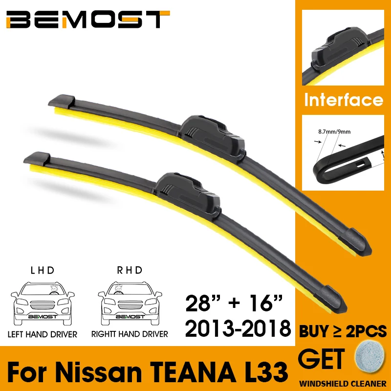 Car Wiper Blade Front Window Windshield Rubber Silicon Refill Wipers For Nissan TEANA L33 2013-2018 28"+16" Car Accessories
Car Wiper Blade Front Window Windshield Rubber Silicon Refill Wipers For Nissan TEANA L33 2013-2018 28"+16" Car Accessories