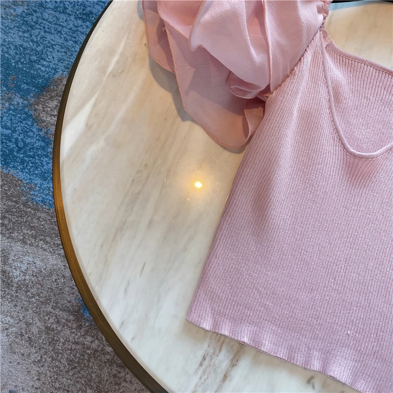STREET Newest HIGH Fashion 2021 Designer Blouse Women's V-Neck Butterfly Sleeve knitting Cotton short Blouse Top 
STREET Newest HIGH Fashion 2021 Designer Blouse Women's V-Neck Butterfly Sleeve knitting Cotton short Blouse Top