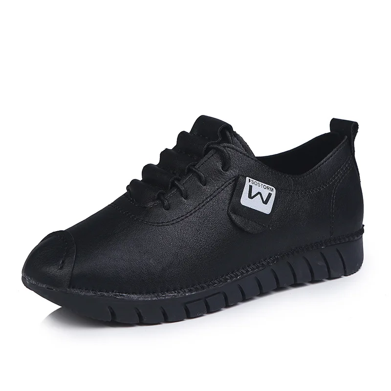 2019 New Breathable Leather Flats Shoes Woman Sneakers Tenis Feminino Nurse Peas Flats Shoes Plus Size 35~42 Women Shoes
2019 New Breathable Leather Flats Shoes Woman Sneakers Tenis Feminino Nurse Peas Flats Shoes Plus Size 35~42 Women Shoes