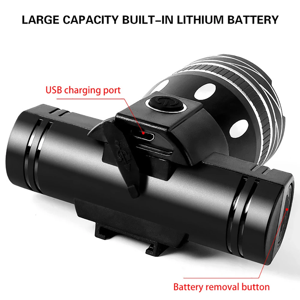 Bicycle USB Rechargeable Headlights T6 High Brightness IPX6 Waterproof Warning Light For Bikes
Bicycle USB Rechargeable Headlights T6 High Brightness IPX6 Waterproof Warning Light For Bikes