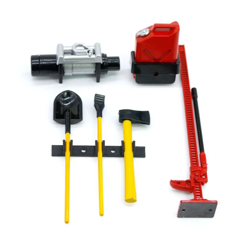 6pcs/set RC Crawler Model Car 1:10 Accessories Mini Fuel Tank Winch Jack Tools Kit for Axial SCX10 RC Truck Car Parts
6pcs/set RC Crawler Model Car 1:10 Accessories Mini Fuel Tank Winch Jack Tools Kit for Axial SCX10 RC Truck Car Parts