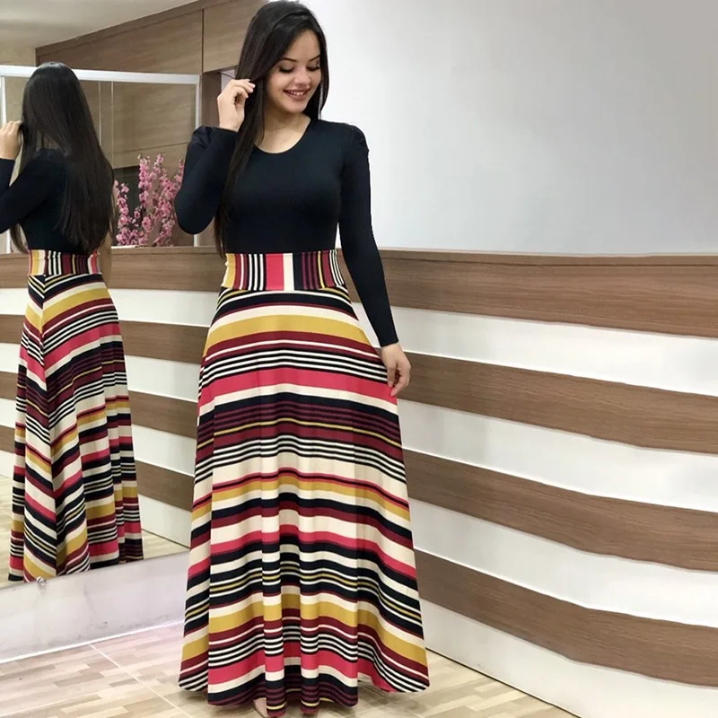 2020 Women Plus Size Bohemian Long Sleeve Maxi Dress Color Block Polka Dot Floral Patchwork Bodycon Empire Waist Vintage
2020 Women Plus Size Bohemian Long Sleeve Maxi Dress Color Block Polka Dot Floral Patchwork Bodycon Empire Waist Vintage