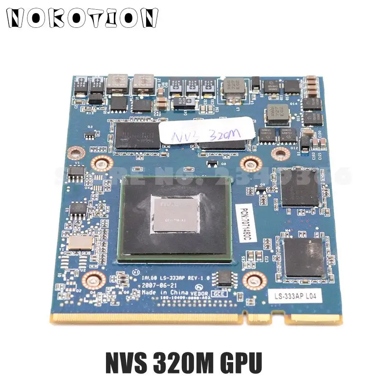 NOKOTION 450484-001 IAL00 LS-333AP видеокарта для hp 8710 Вт 8710P Ноутбук Графическая карта VGA NVS 320 м GPU
NOKOTION 450484-001 IAL00 LS-333AP видеокарта для hp 8710 Вт 8710P Ноутбук Графическая карта VGA NVS 320 м GPU