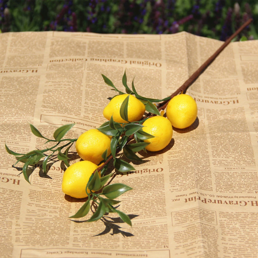 Искусственный лимон искусственные растения фрукты реквизит 50 см домашний декор
