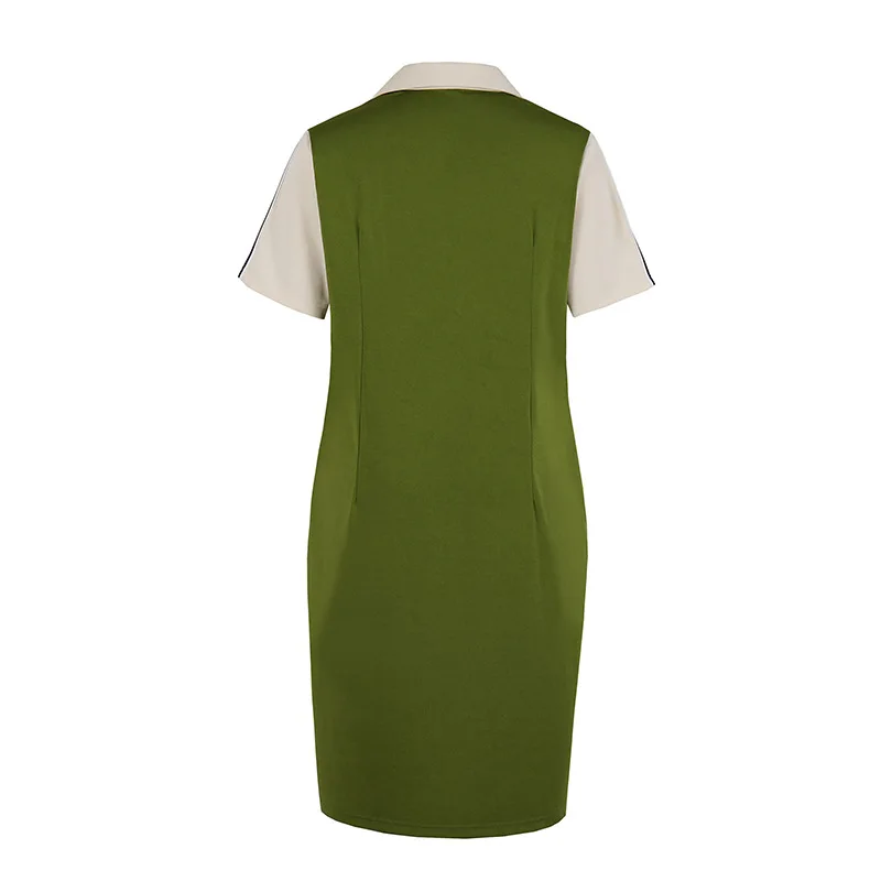 SISHION New Casual Striped Stitching Bodycon Pencil Dress SP0967 Summer Women Lapel Short Sleeve Stretchy Slim Plus Size Dress
SISHION New Casual Striped Stitching Bodycon Pencil Dress SP0967 Summer Women Lapel Short Sleeve Stretchy Slim Plus Size Dress