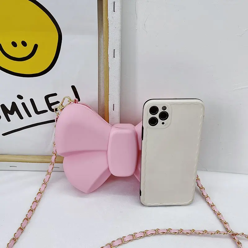 Fashion Bowknot Mini Bag For Girls Solid Color Chain Crossbody Bags Cute Candy Color Mini Shoulder Bags Kids Bag Mini Coin Purse
Fashion Bowknot Mini Bag For Girls Solid Color Chain Crossbody Bags Cute Candy Color Mini Shoulder Bags Kids Bag Mini Coin Purse
