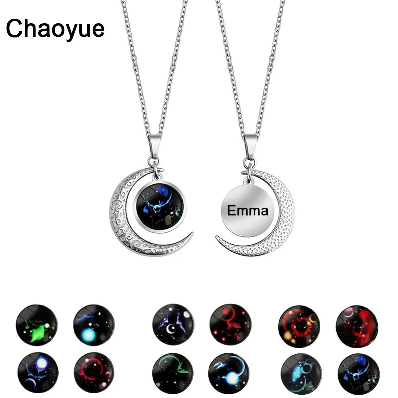 Luminous Moon Constellation Necklace for Women Girls Engraved Name Pendant Necklaces Girlfriend Wife Daughter Jewelry Gifts
Luminous Moon Constellation Necklace for Women Girls Engraved Name Pendant Necklaces Girlfriend Wife Daughter Jewelry Gifts