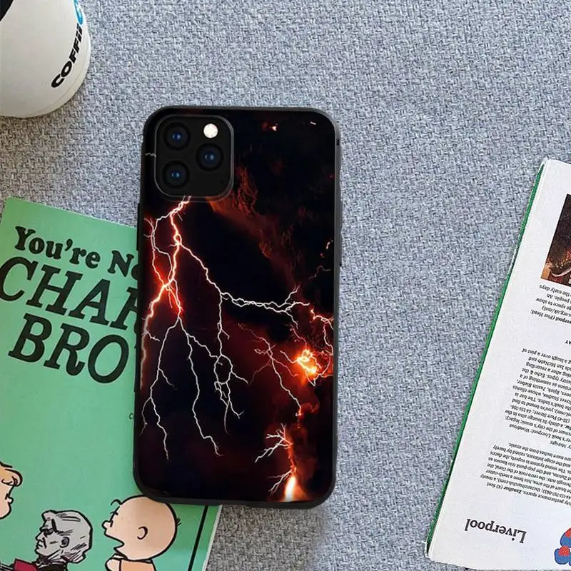 Чехол с молнией и гром для iPhone 13 12 11 Pro mini XS MAX 8 7 6 6s Plus X 2020 XR pro max | Мобильные телефоны