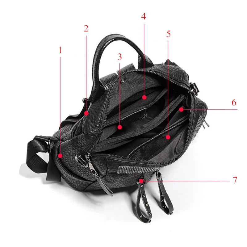 Fashion Korean Style Black Women Backpacks Large Capacity Anti-theft Travel Backpack For Female All-match Leather Bags 2020 New
Fashion Korean Style Black Women Backpacks Large Capacity Anti-theft Travel Backpack For Female All-match Leather Bags 2020 New