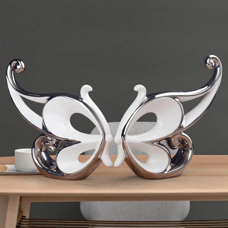 MODERN CERAMIC SILVER WHITE BUTTERFLY ACCESSORIES OFFICE DESKTOP ANIMAL FIGURINES CRAFTS HOME LIVINGROOM FURNISHING DECORATION
MODERN CERAMIC SILVER WHITE BUTTERFLY ACCESSORIES OFFICE DESKTOP ANIMAL FIGURINES CRAFTS HOME LIVINGROOM FURNISHING DECORATION