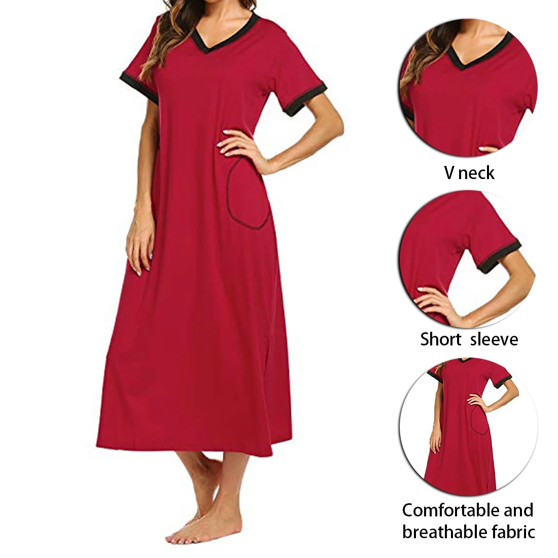 Jodimitty Sexy Plus Size Women Nightgown Lingeries Women Casual Nightdress Ladies 2021 Solid Color Nightgown Women Home Colthing 
Jodimitty Sexy Plus Size Women Nightgown Lingeries Women Casual Nightdress Ladies 2021 Solid Color Nightgown Women Home Colthing