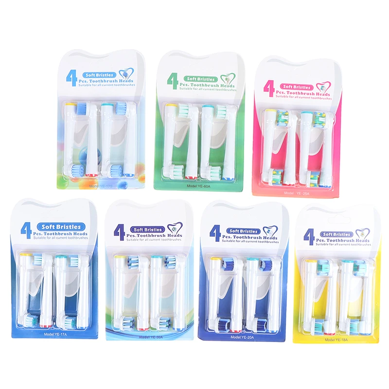 4Pcs/set Replaceable Brush Heads For Oral B Electric Advance Pro Health Triumph 3D Excel Vitality Electric Toothbrush Heads 
4Pcs/set Replaceable Brush Heads For Oral B Electric Advance Pro Health Triumph 3D Excel Vitality Electric Toothbrush Heads