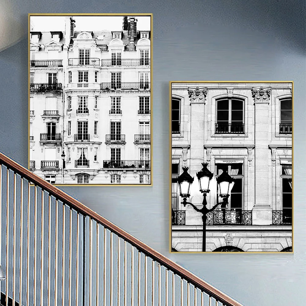 Vintage Architecture Poster Black and white Canvas Painting European Art Print Buildings Wall Picture For Living Room Home Decor
Vintage Architecture Poster Black and white Canvas Painting European Art Print Buildings Wall Picture For Living Room Home Decor