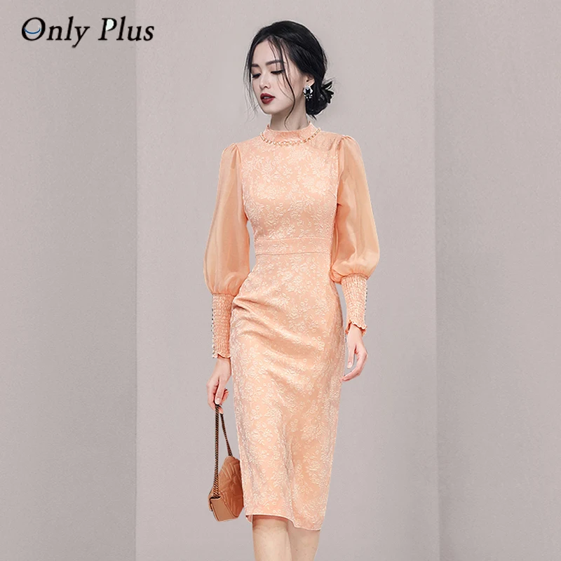 EVNISIPatchwork Orange Chiffon Floral Bag Hip Dresses Women Autumn Lantern Sleeve Stand Collar Dress Elegant Holiday Vestido
EVNISIPatchwork Orange Chiffon Floral Bag Hip Dresses Women Autumn Lantern Sleeve Stand Collar Dress Elegant Holiday Vestido