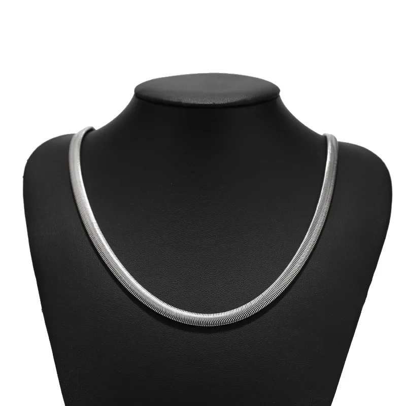 3pcs/lot Stainless Steel Snake Chain Necklace 6mm Width Flat Herringbone Choker Necklaces 60cm for DIY Jewelry Making Findings
3pcs/lot Stainless Steel Snake Chain Necklace 6mm Width Flat Herringbone Choker Necklaces 60cm for DIY Jewelry Making Findings