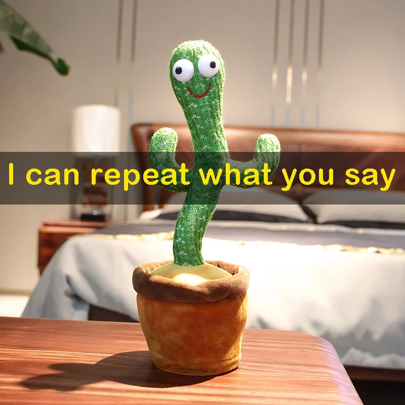 Lovely Talking Toy Dancing Cactus Doll Speak Talk Sound Record Repeat Toy Kawaii Cactus Toys Children Kids Education Toy Gift
Lovely Talking Toy Dancing Cactus Doll Speak Talk Sound Record Repeat Toy Kawaii Cactus Toys Children Kids Education Toy Gift