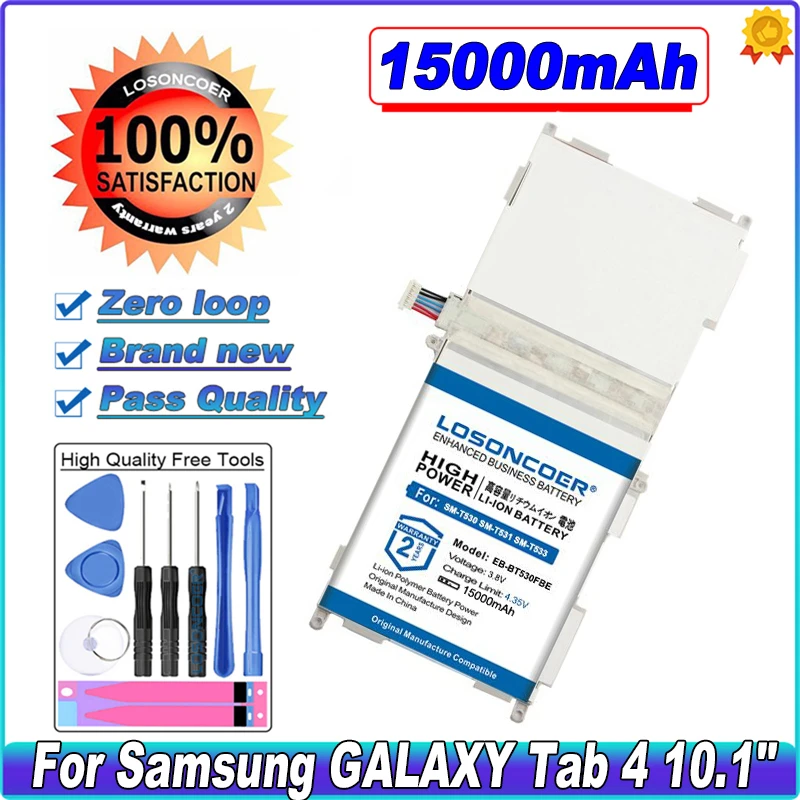 Для планшета Samsung GALAXY Tab 4 SM-T530 SM-T531 SM-T533 SM-T535 SM-T537 P5220 SM-T530NU EB-BT530FBC EB-BT530FBE EB-BT530FBU аккумулятор.